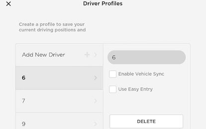 Nueva opción de 'Enable Vehicle Sync' de Tesla.