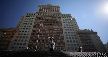 El Edificio Espana de Madrid. 