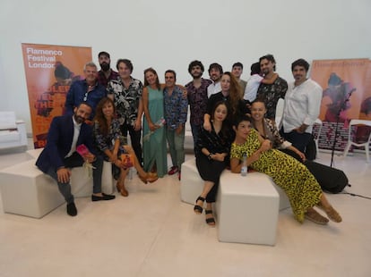 Los artistas que han participado en la presentación del Flamento Festival London.