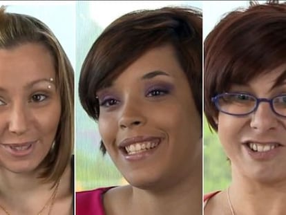 Amanda Berry, Gina DeJesus y Mivhelle Knight, las jóvenes secuestradas en Cleveland.