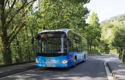 Un autobús eléctrico de la firma Irizar.