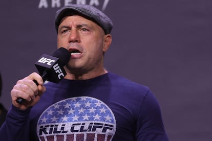 El locutor estadounidense Joe Rogan, en diciembre del año pasado en Las Vegas (Nevada, Estados Unidos).