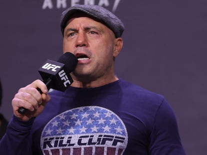 El locutor estadounidense Joe Rogan, en diciembre del año pasado en Las Vegas (Nevada, Estados Unidos).