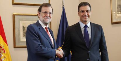 Mariano Rajoy i Pedro Sánchez, aquest dimarts.