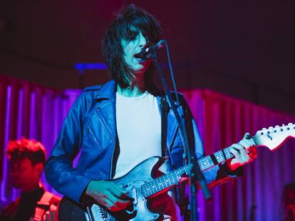 Badwan, cantante de The Horrors, en una actuaci&oacute;n.