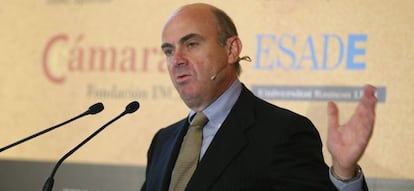 El ministro de Econom&iacute;a, Luis de Guindos.