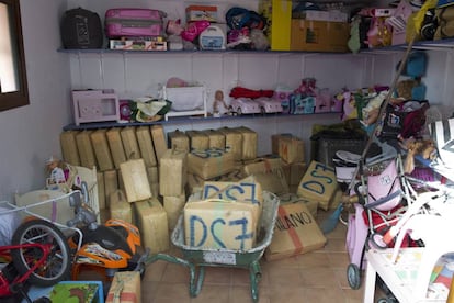 Droga incautada en una guardería de El Zabal, barrio de La Línea de la Concepción (Cádiz).