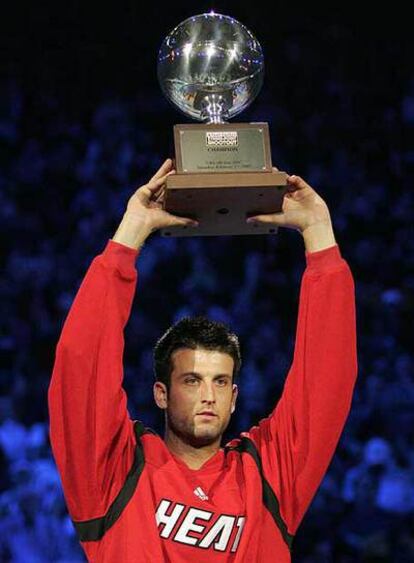 Jason Kapono, ganador del concurso de triples del All Star de la NBA