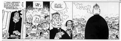 Viñeta de un cómic de de Carlos Giménez titulado 'Paracuellos 3'.