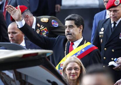 Nicolás Maduro, durante um ato protocolar