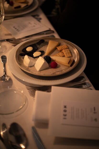 Los quesos de Flor de Esgueva, patrocinador del evento, fueron servidos como aperitivo. 