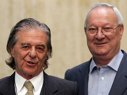 Ricardo Bofill y Ricardo Pérez Casado, ayer, en el Muvim.