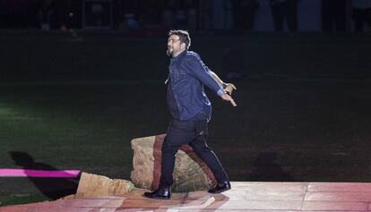 Antonio Orozco, en un momento de su actuación.