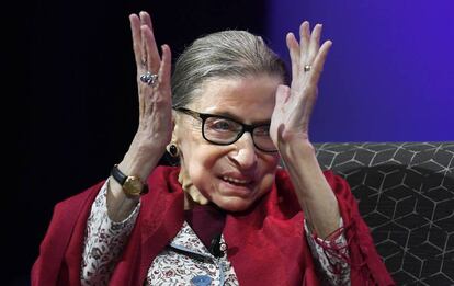 Ruth Bader Ginsburg, el pasado 3 de octubre.