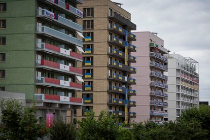 Vista de varios edificios que albergarán a los atletas en los JJ.OO.