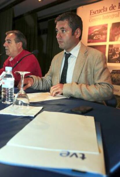 El director de los informativos de TVE, Julio Somoano, en Burgos.