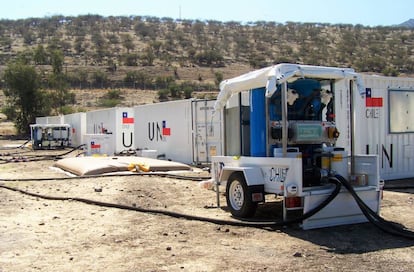 Instalaciones en Chile tras el terremoto de 2010.