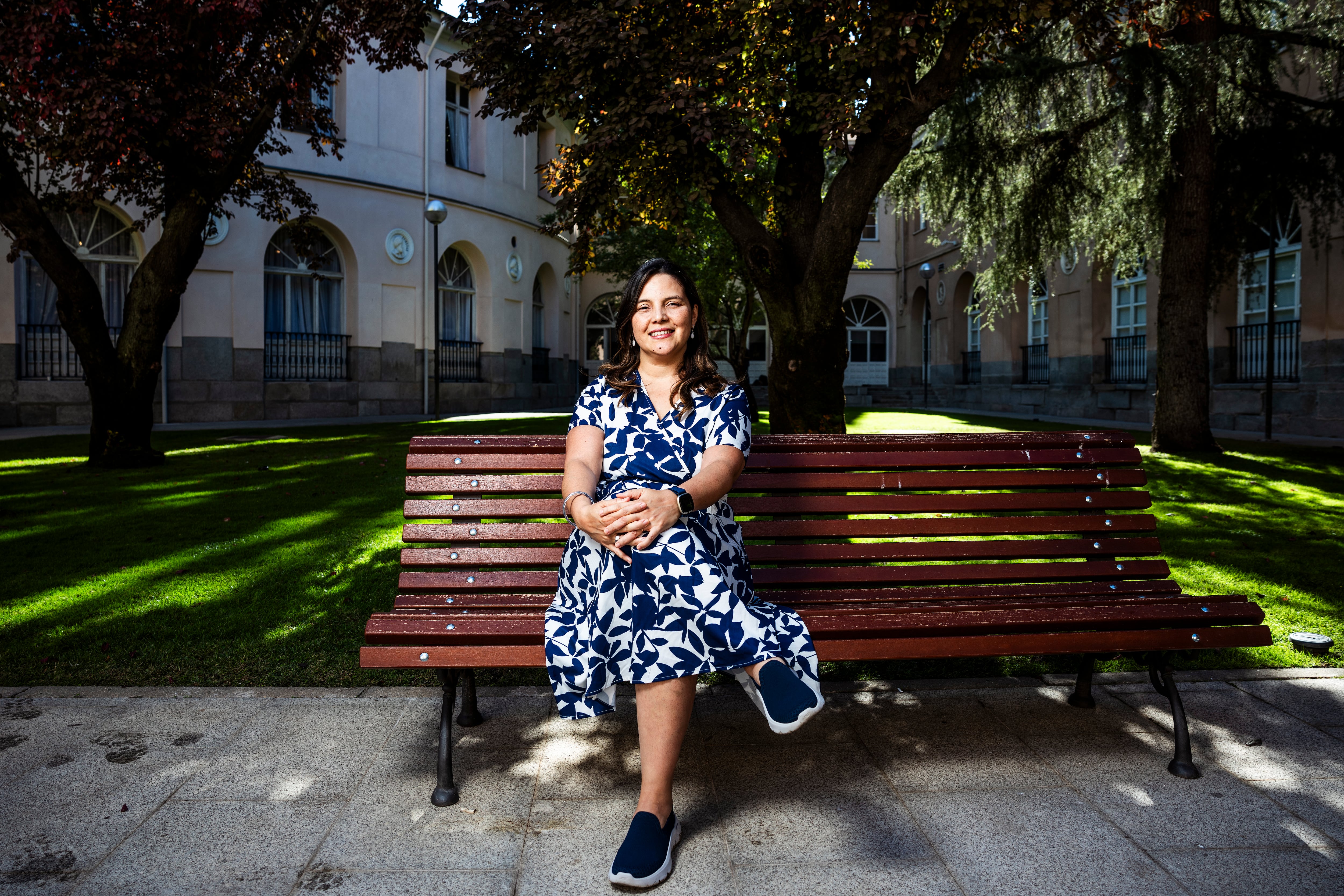 Liliana Galindo, en el Ilustre Colegio de Médicos de Madrid.