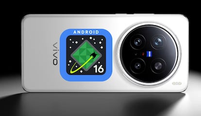 vivo X200 Pro con el logotipo de Android 16