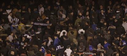 Una de las gradas de Riazor.