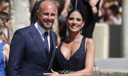 Pepe Reina y su esposa Yolanda Ruiz.