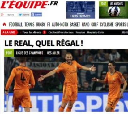 L'Equipe se rinde al juego del Madrid de Ancelotti