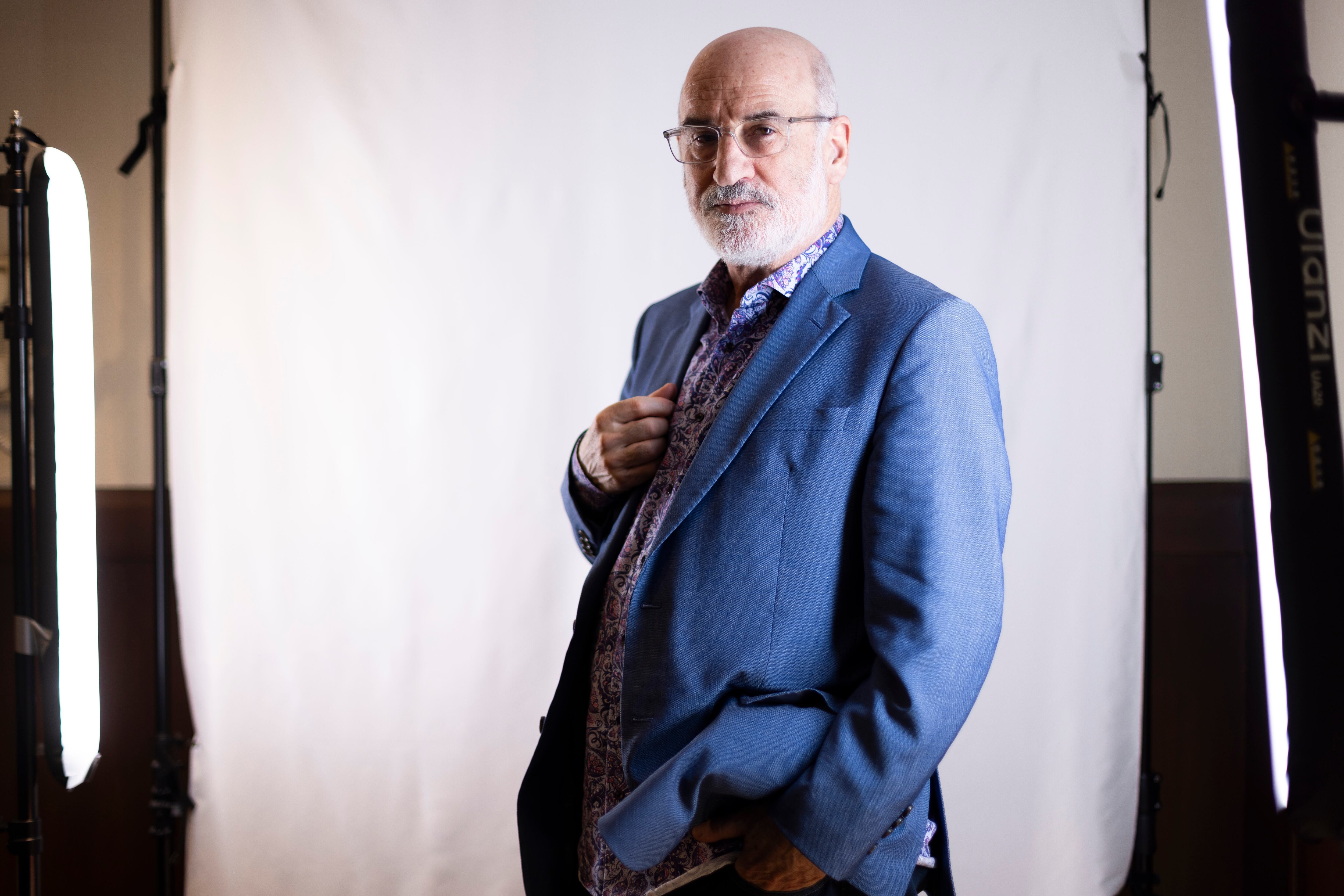 Fernando Aramburu en la Feria Internacional del Libro de Guadalajara, el 4 de diciembre de 2024.
