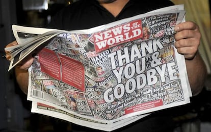 El último ejemplar de News of the World.