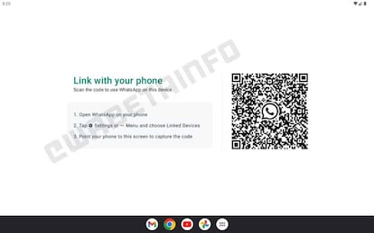 QR WhatsApp tablet