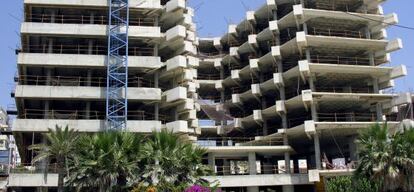 Viviendas en construcción en la localidad malageña de Estepona.