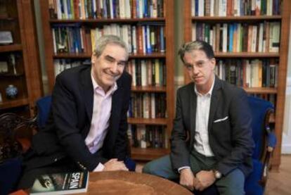 Michael Ignatieff (izquierda) y Julián Casanova, durante la charla.