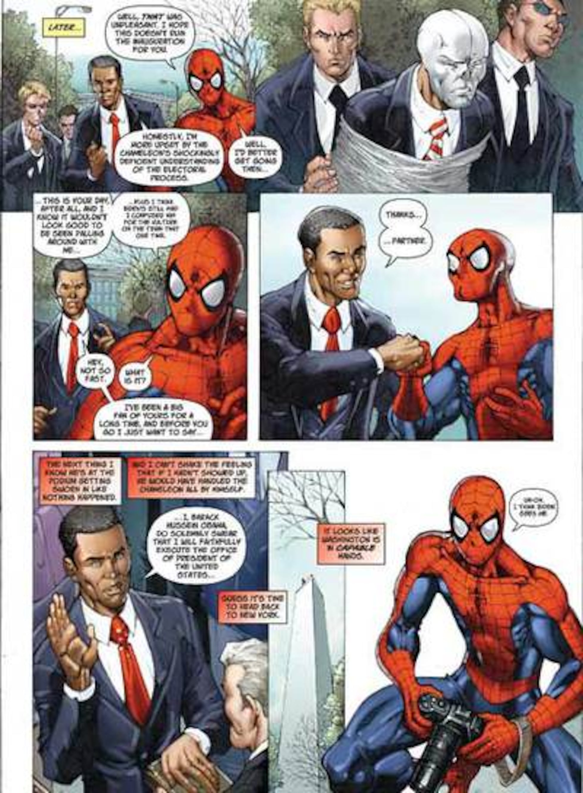 Spiderman salva la investidura de Obama | Cultura | EL PAÍS, image size:1960x2666