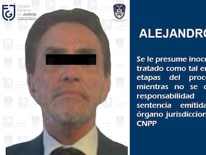 Ficha policial de Alejandro del Valle.