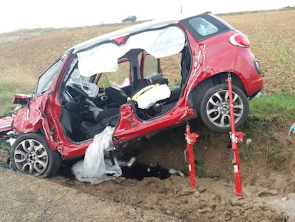 Accidente de tráfico en Valencia este verano. 