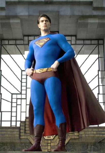 Brandon Routh, en una imagen de <i>Superman returns (El regreso).</i>