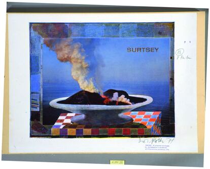 Una de las obras del pintor Dieter Roth contenidas en la serie 'Surtsey Island'.