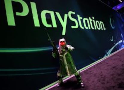 Vista del personaje Helghast Sniper del videojuego de Sony Playstation Killzone Shadow Fall durante la Feria E3 en Los &Aacute;ngeles.