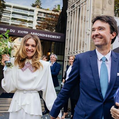 Natalia Vodianova y Antoine Arnault, en su boda en París.