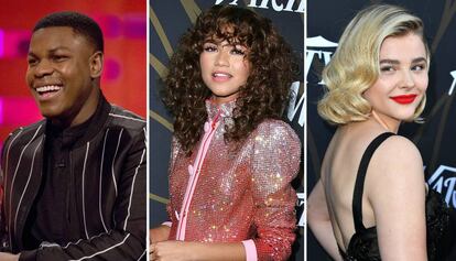 Los jóvenes actores John Boyega, Zendaya y Chloë Grace Moretz.