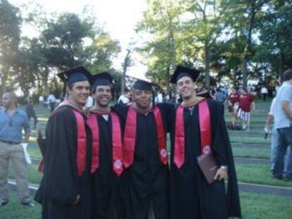 Adeyemi Ajao at his Stanford University graduation ceremony.