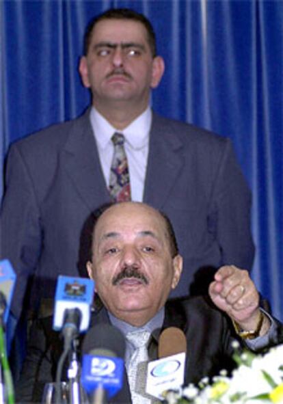 El vicepresidente iraquí, durante su discurso contra EE UU. PRIMER PLANO - RETRATO