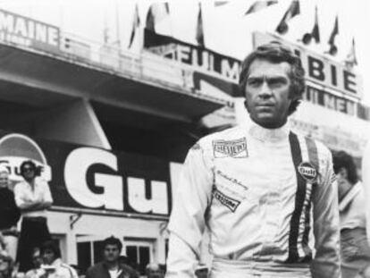Steve McQueen, en un fotograma de &#039;Le Mans&#039;. 