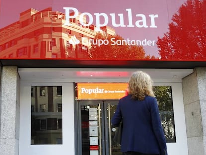 Imagen de una sucursal de Banco Popular.