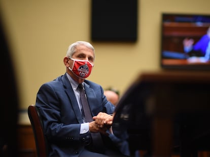 El doctor Anthony Fauci, este viernes en su comparecencia en la Cámara de Representantes.