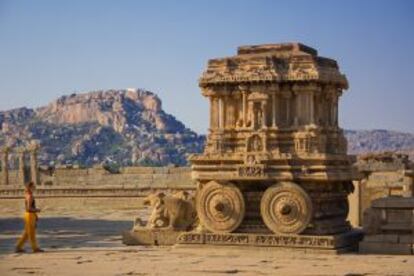 Las ruinas de Vijayanagar, en Hampi.