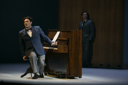 Ensayo de la ópera 'El Abrecartas', en el Teatro Real.