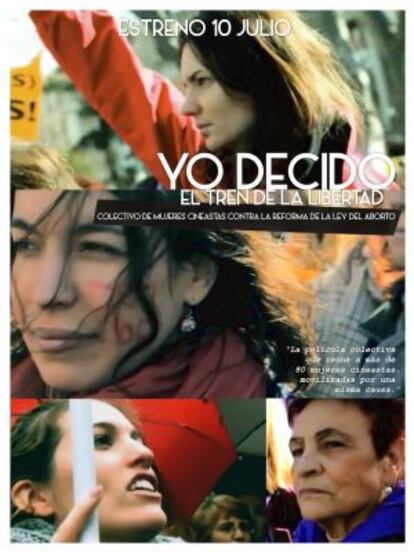 El cartel de 'Yo decido. El tren de la libertad'.