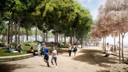 Recreación del futuro paseo marítimo.