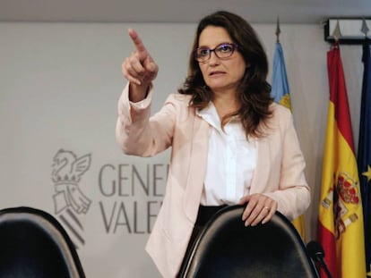 La vicepresidenta del Gobierno valenciano y coportavoz de Compromís, Mónica Oltra.