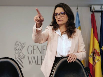 La vicepresidenta del Gobierno valenciano y coportavoz de Compromís, Mónica Oltra. 